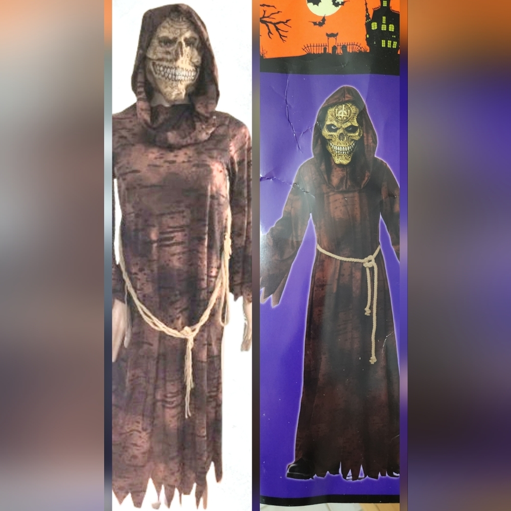Totally Ghoul Ancient Reaper Halloween Costume Large FOR AGES 8 -14